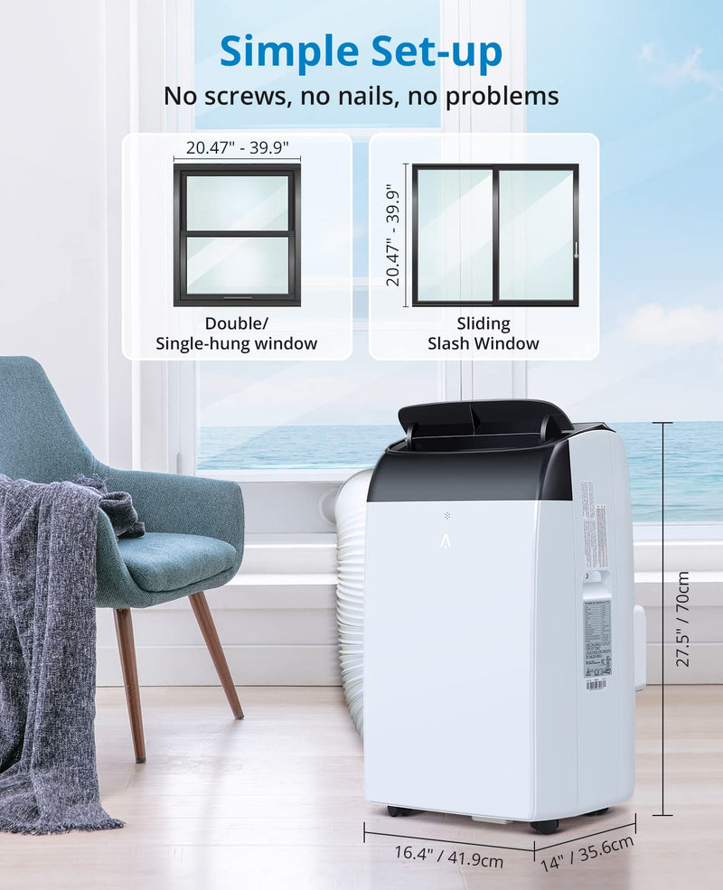 WHIZMAX Portable Air Conditioner 14000 BTU Air Conditioners 3 IN 1 Quiet AC Unit
