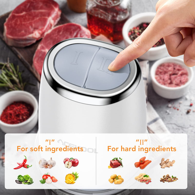 WHIZMAX Blender BC7 600mL Mini Food Processor for Vegetables Meat Fruits