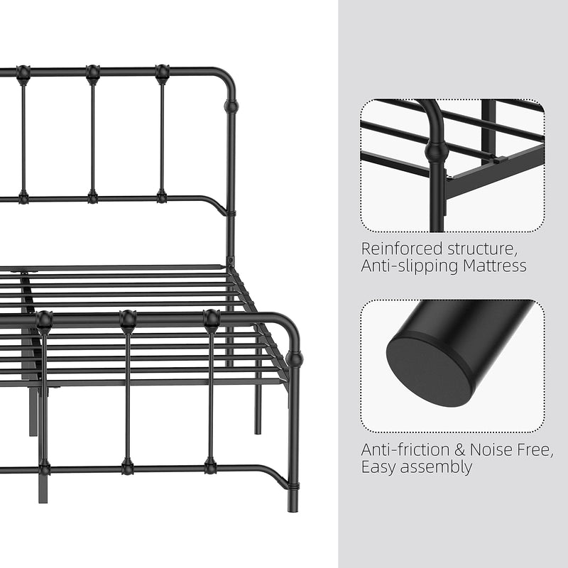 WHIZMAX Full Size Metal Bed Frame Platform Bed
