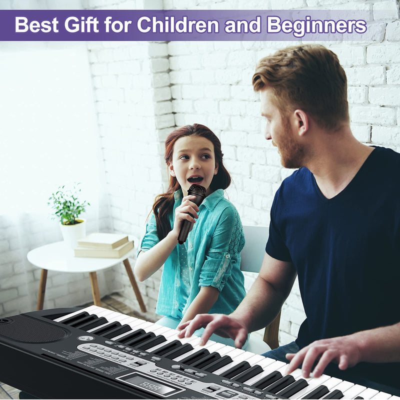 WHIZMAX Musical Instrument 61-Key Beginners Electric Keyboard Piano