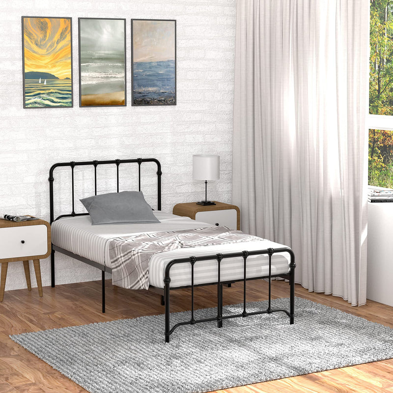 WHIZMAX Twin Size Metal Bed Frame Platform Bed