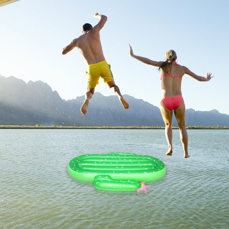 WHIZMAX Inflatable Cactus Pool Float Large Swimming Float