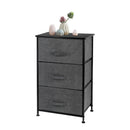 GAOMON 3-layer Home Storage Dresser Bedside Cupboard Small Standing Organizer