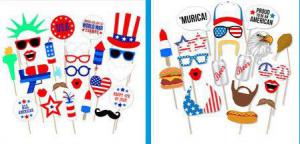THINKMAX 45pcs High-Quality Photo Props for United States National Day