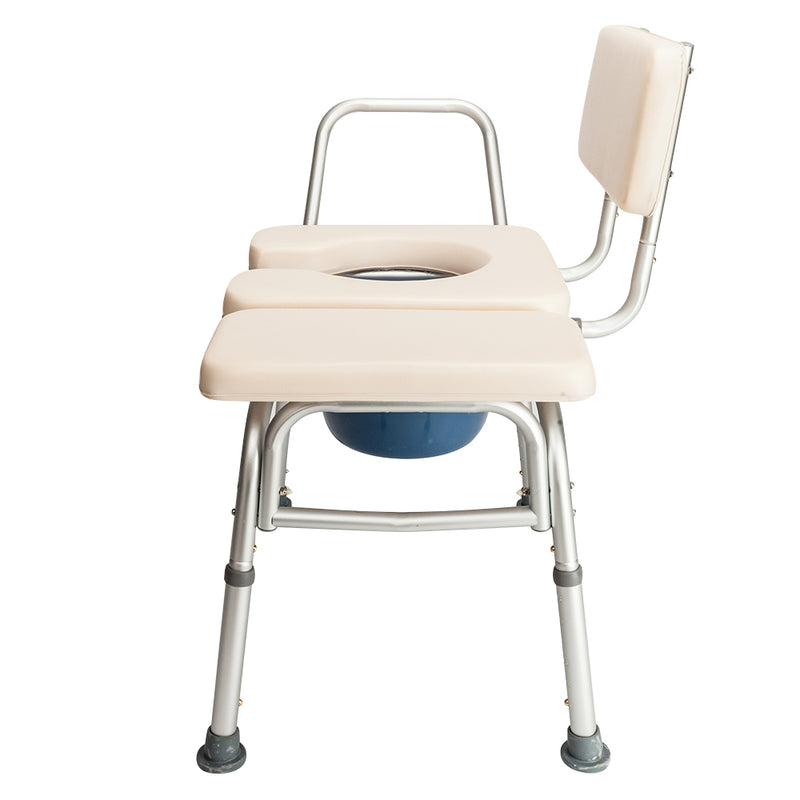 RONSHIN 2-in-1 Multifunctional Commode Chair Bath Chair 6 Levels Adjustable for Elder Disabled People Pregnant
