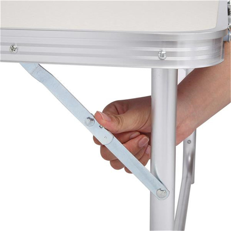 AMYOVE Folding Table 90 x 60 x 70cm Foldable Table White