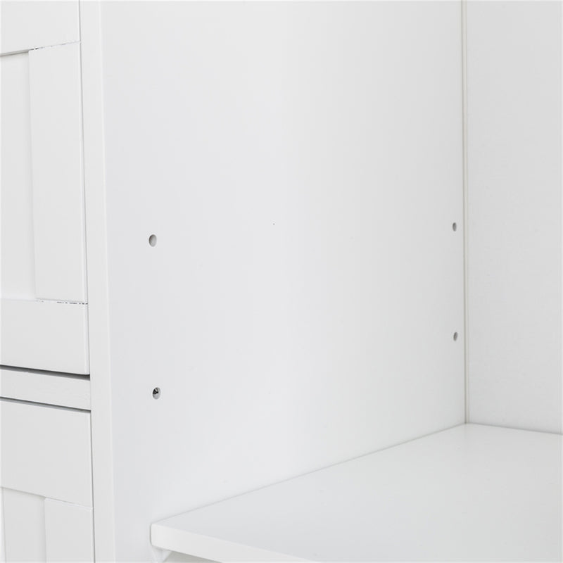 AMYOVE Single Door Bathroom Storage Cabinet with 4 Drawers Waterproof Lightweight