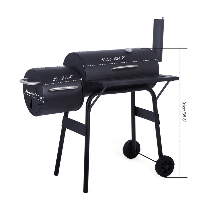 ZOKOP Outdoor Charcoal Grill Outdoor Picnic Camping Cooking Tool Black