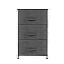 GAOMON 3-layer Home Storage Dresser Bedside Cupboard Small Standing Organizer