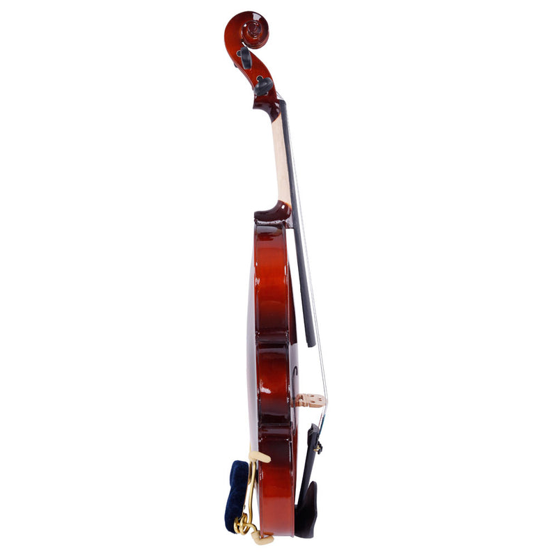 YIWA Gv100 1/8 Solid Wood Natural Acoustic Violin Bow Rosin Strings Shoulder Rest Kit