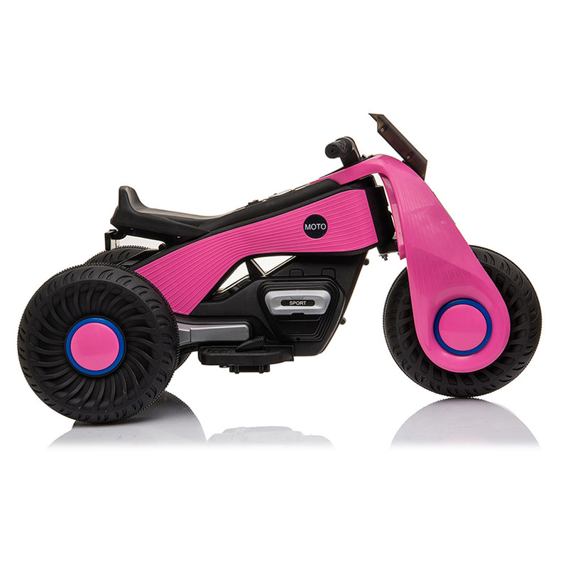 YIWA Kids Electric Motorcycle 3 Wheels Double Drive 6V 4.5a.H Children Motorcycle without RC