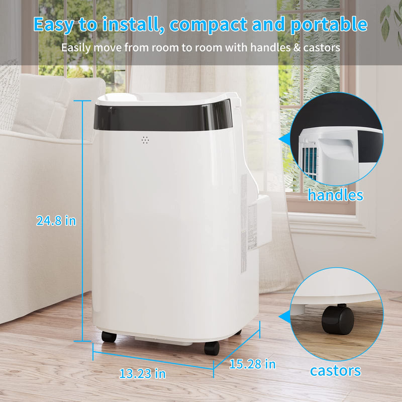 ACEKOOL 10000 BTU Portable Air Conditioner Cools up to 450 Sq. Ft with Dehumidifier