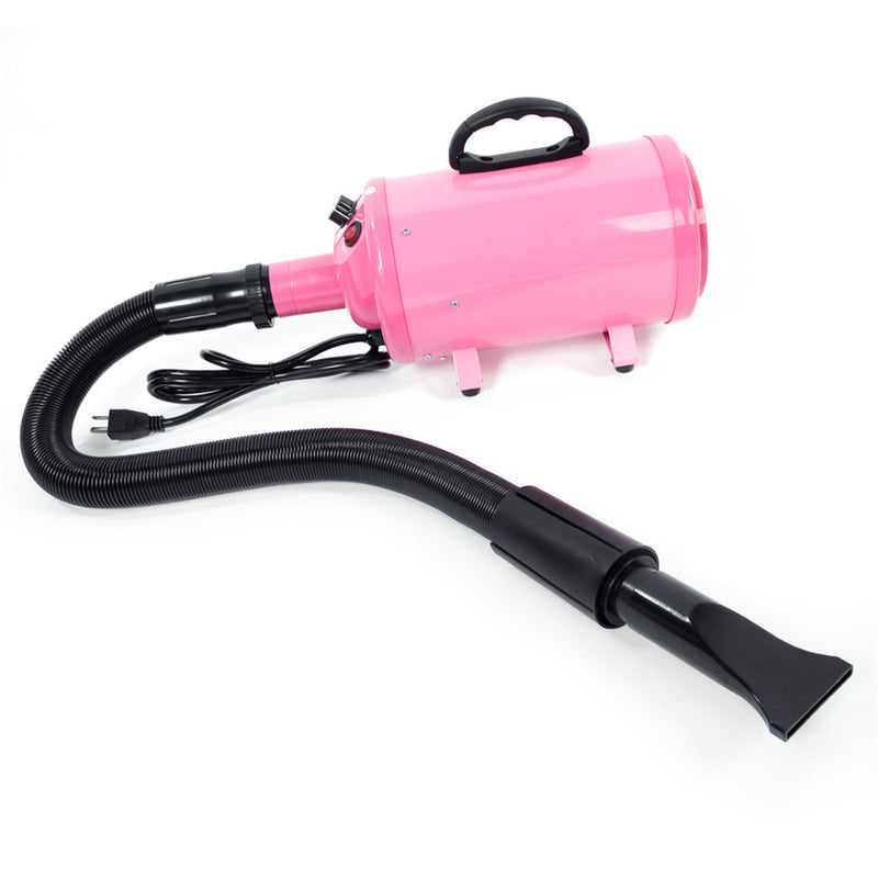 BEESCLOVER 2800W Pet Blow Hair Dryer Dog Grooming Cleaning Accessories Pink