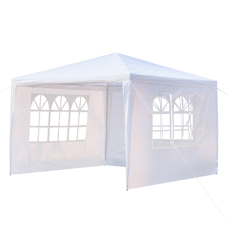 THBOXES 3-Sided Waterproof Assembled Tent Large Space with Spiral Tubes for Wedding Camping Parking