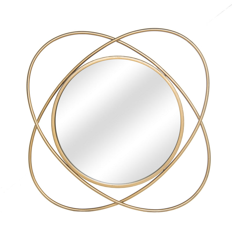 RONSHIN 55.88*4*55.88cm Wall Mirror Lace Round Mirrorlife-size Decorative Golden