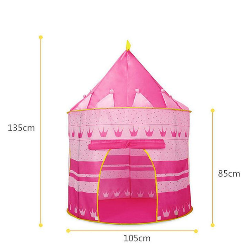 THBOXES Realeos Portable Folding Play Tent Children Kids Castle Pink