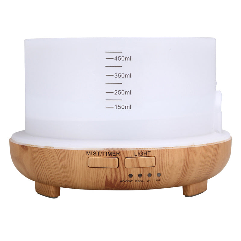 ZOKOP 450ml Aromatherapy Oil Diffuser Colorful Ultrasonic Humidifier White