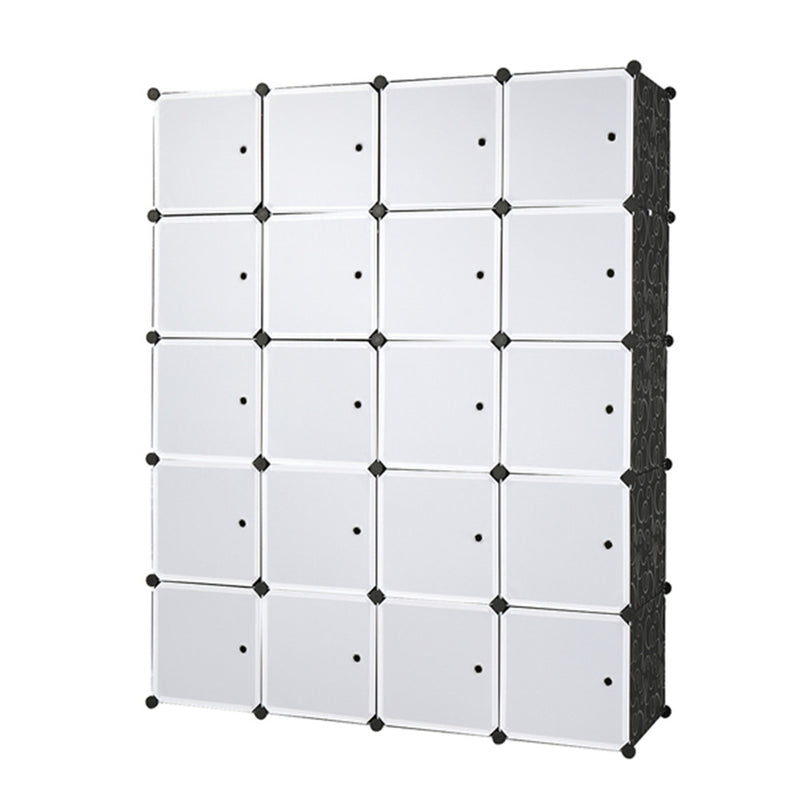 AMYOVE 5 Layer 20 Cube Organizer 142*47*178cm DIY Assemble Cabinet