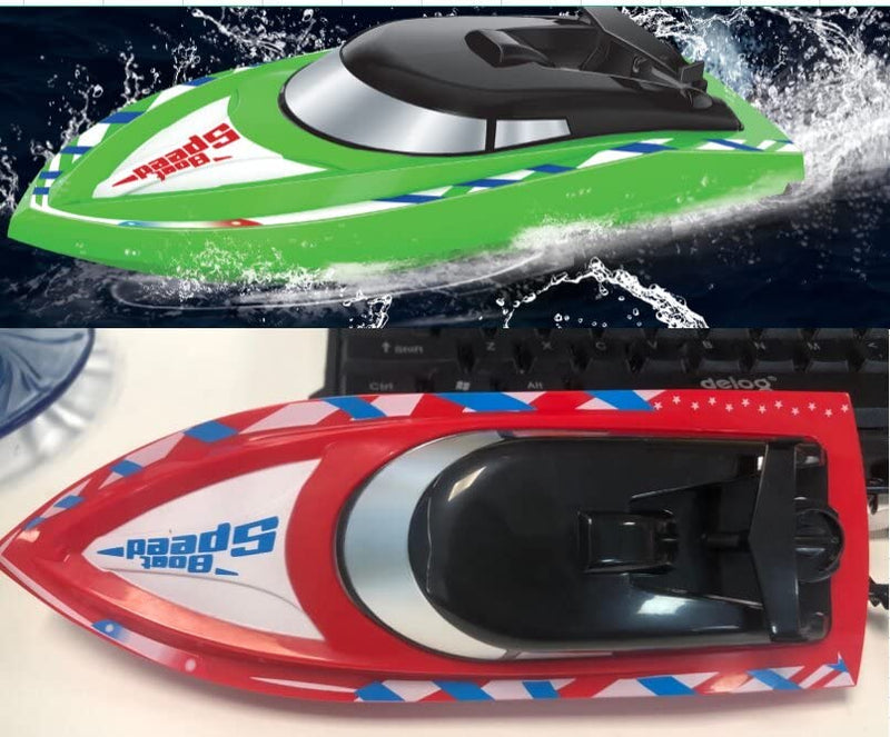 2Pack RC Boat Remote Control Boats for Pools Lakes¡ê?Kids Green Red