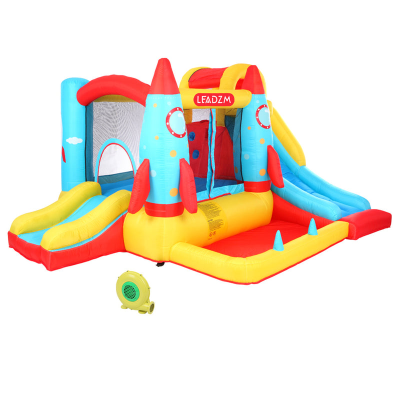 THBOXES Inflatable Bouncer with Air Blower Colorful