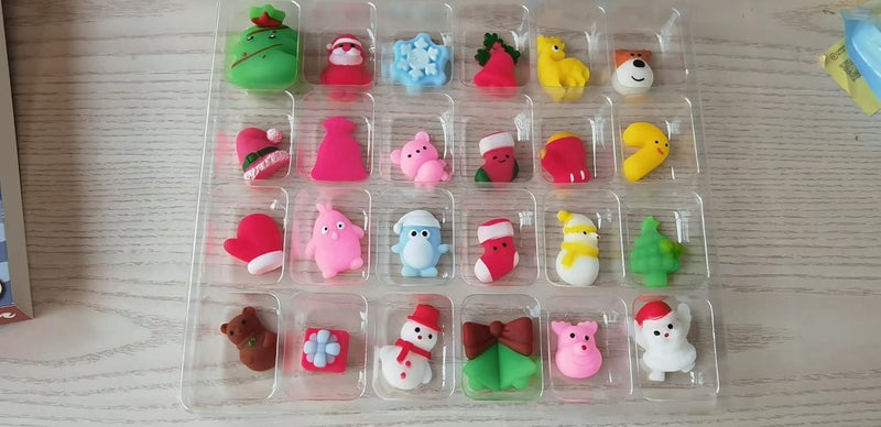 Advent Calendar 2022 Christmas Advent Calendar for Kids Mochi Squishies 24 Days Countdown Calendar Toy for Boys, Girls, Kids Christmas Party Favor Gifts