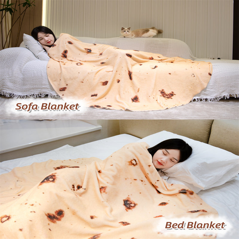 RONSHIN Flannel Tortilla Blankets Soft Comfortable Fuzzy Warm Throw Blankets