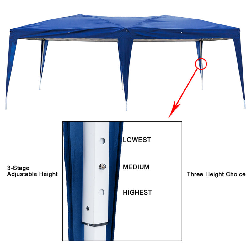 THBOXES 3x6m 4 Window Practical Waterproof Folding Tent Sunscreen Windproof Easy Set up Large Family Tents