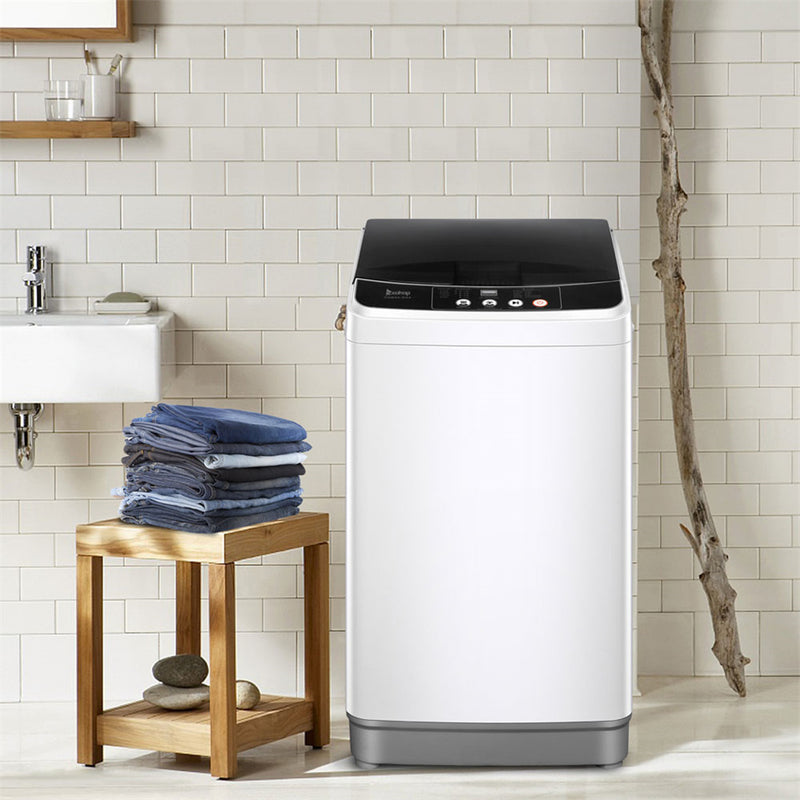 ZOKOP Full-automatic Washing Machine Portable Compact 10 Lbs Capacity Grey