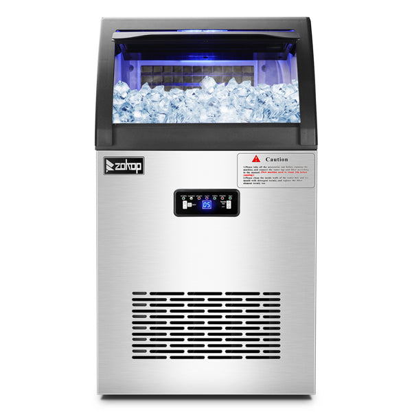 ZOKOP Ice Maker Cube Machine SKFC50FL 120V 495W Stainless Steel Frees