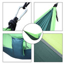 GAOMON Outdoor Camping Hammock Nylon Parachute Fabric Double-Layer Sleep Hammock - Green