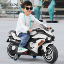 GAOMON Electric Motorcycle Toys 12V Battery 2-Wheel Motorbike Kids Rechargeable Ride - White