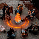 GAOMON 16.5 Inch Smokeless Fire Pit With Air Switch Wood Burning Portable Stainless Steel Outdoor Firepit