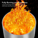 GAOMON 20.5 Inch Smokeless Fire Pit For Outdoor Wood Burning Without Handle Portable Stainless Steel Camping Stove