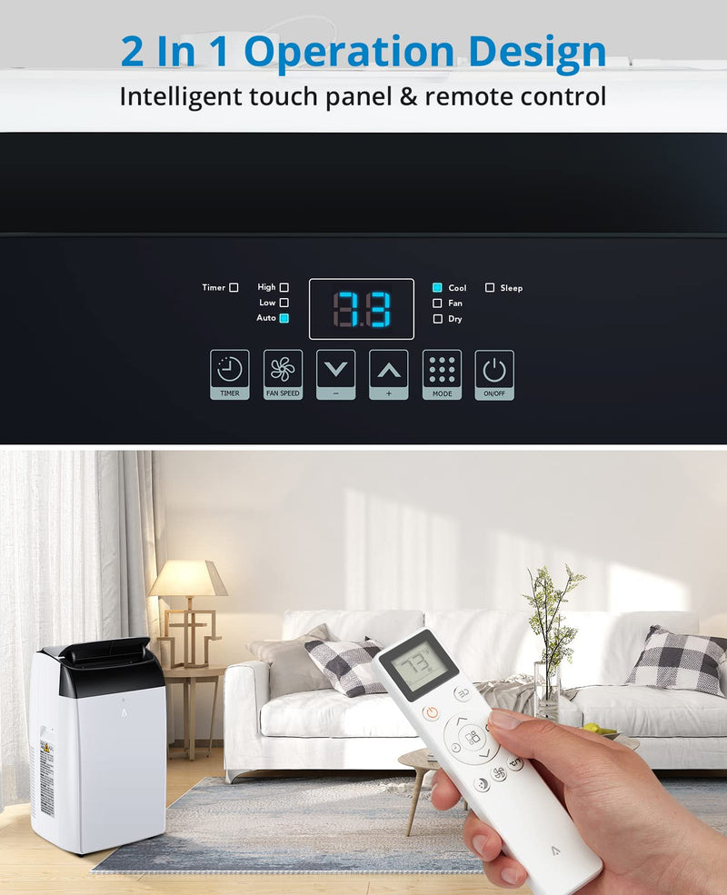 WHIZMAX Portable Air Conditioner 14000 BTU Air Conditioners 3 IN 1 Quiet AC Unit