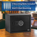 GAOMON Security Safe With Digital Keypad Lock 14.9 x 11.8 x 11.8 Inches Steel Safe With Interior Lining And Bolt Down Kit