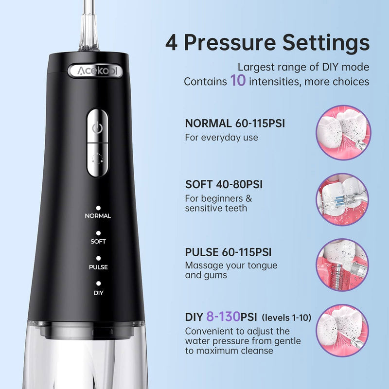 WHIZMAX Water Flosser FP1 Cordless Water Dental Flosser Teeth Cleaner