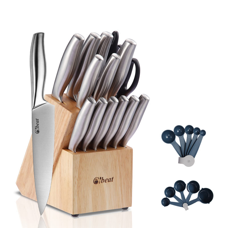 WHIZMAX 17 Pcs Professional High Carbon Stainless Steel Chef Kitchen Knife Set