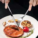 GAOMON 40 Piece S592 Stainless Steel Kitchen Flatware Set - Silver