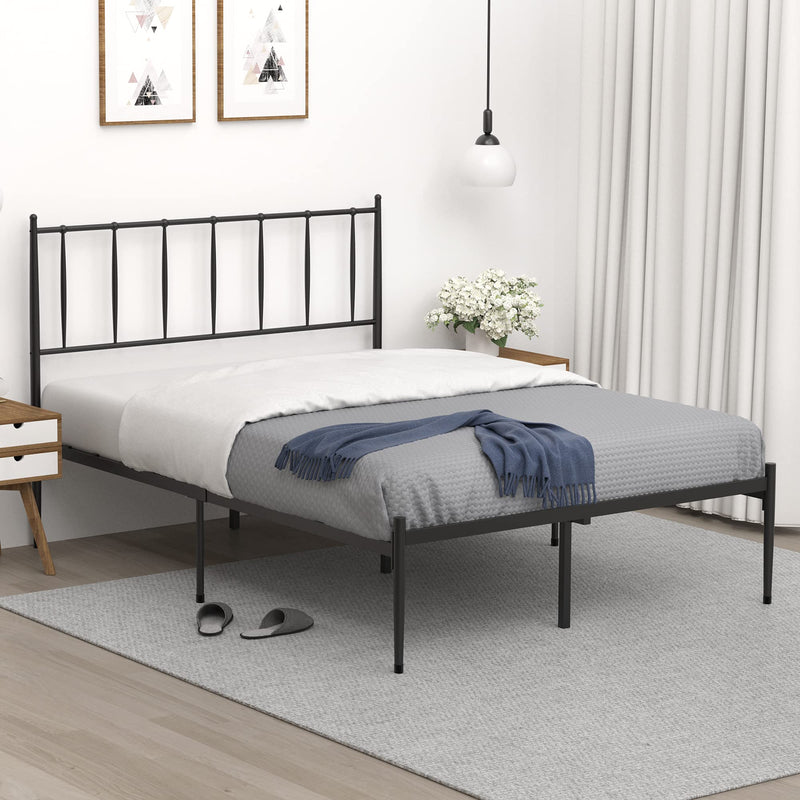 WHIZMAX Full Size Metal Platform Bed Frame with Headboard