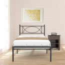 GAOMON Metal Platform Bed Frame with Sturdy Steel Bed Slats - Twin Size