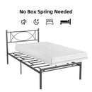 GAOMON Metal Platform Bed Frame with Sturdy Steel Bed Slats - Twin Size