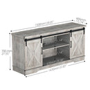 GAOMON Modern Farmhouse Sliding Barn Door TV Stand