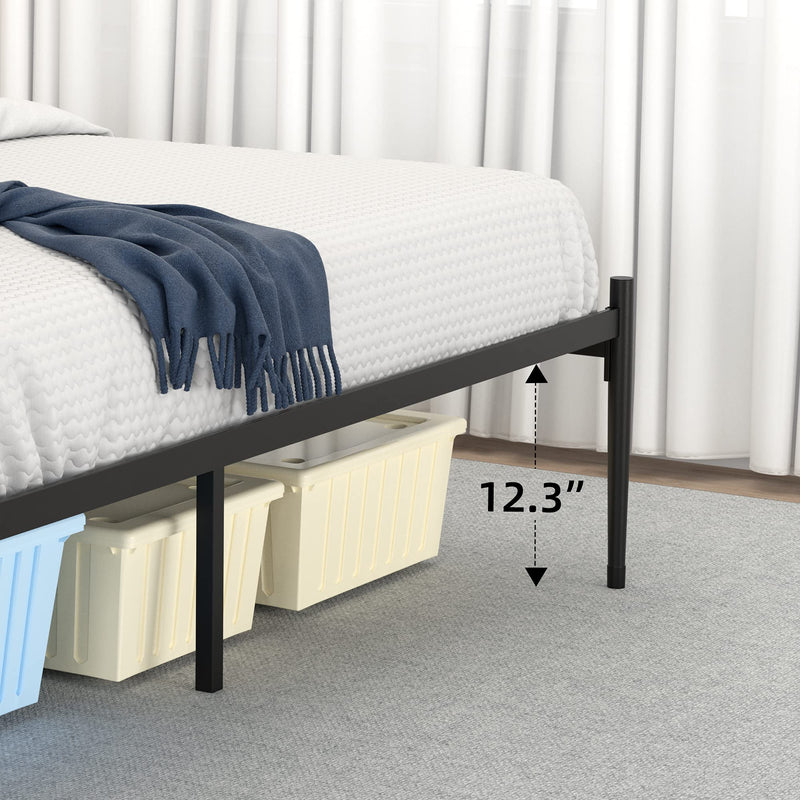 WHIZMAX Queen Size Metal Platform Bed Frame with Headboard