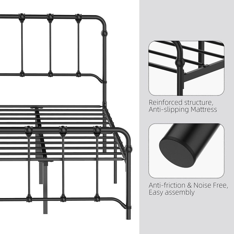 WHIZMAX Twin Size Metal Bed Frame Platform Bed