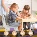 GAOMON Kids Chair, 3 Level Height Adjustable Kid Chair, Plastic Toddler Chairs for Children Boys Girls Age 2-6, Suitable for Home Family Classroom Nursery Indoor Use (2 Pack, Grey), UPC: 198290607532