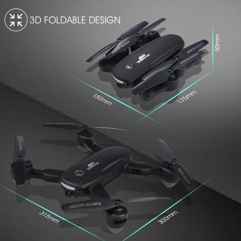 WHIZMAX Mini Drone 720P HD Camera Foldable Drone