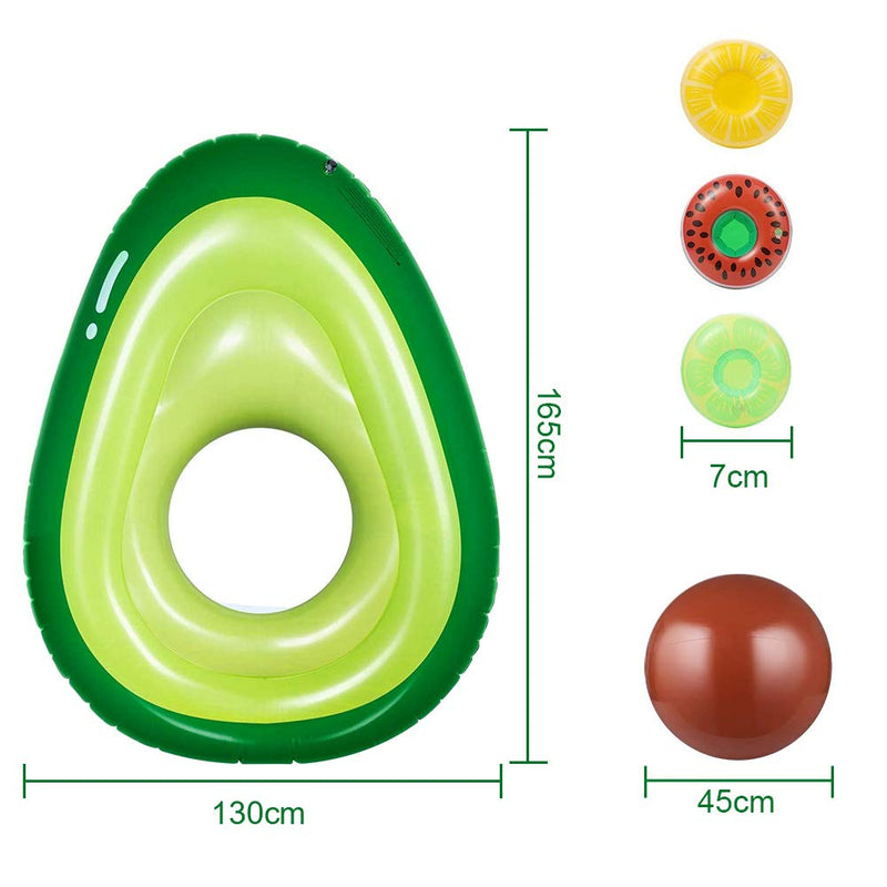 WHIZMAX Giant Inflatable Avocado Pool Float Swimming Party Toy