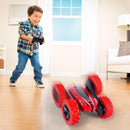 GAOMON Remote Control Car 1165A RC Stunt Car Toy Double Sided 360 Rotating Vehicle Red