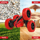 GAOMON Remote Control Car 1165A RC Stunt Car Toy Double Sided 360 Rotating Vehicle Red