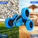 GAOMON Remote Control Car 1165A RC Stunt Car Toy Double Sided 360 Rotating Vehicle Blue